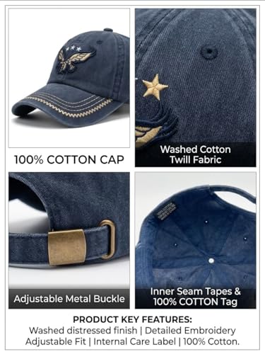 Image of Men's Cotton Baseball Cap, Adjustable Back Closure, Unisex, Casual Style, for Outdoor Lifestyle