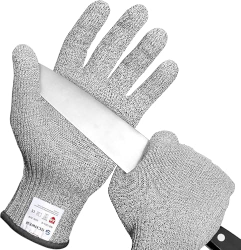 Schwer SlicePro ANSI A9 Cut Resistant Gloves, Food...