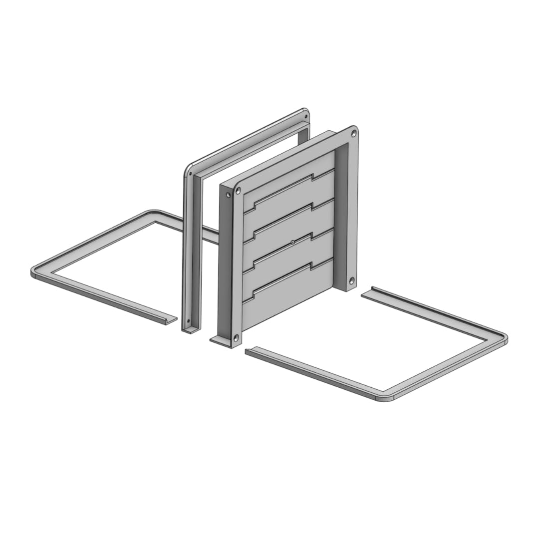 ModaCat - Gattaiola articolata per interni, porta per animali domestici, 22 x 22 cm