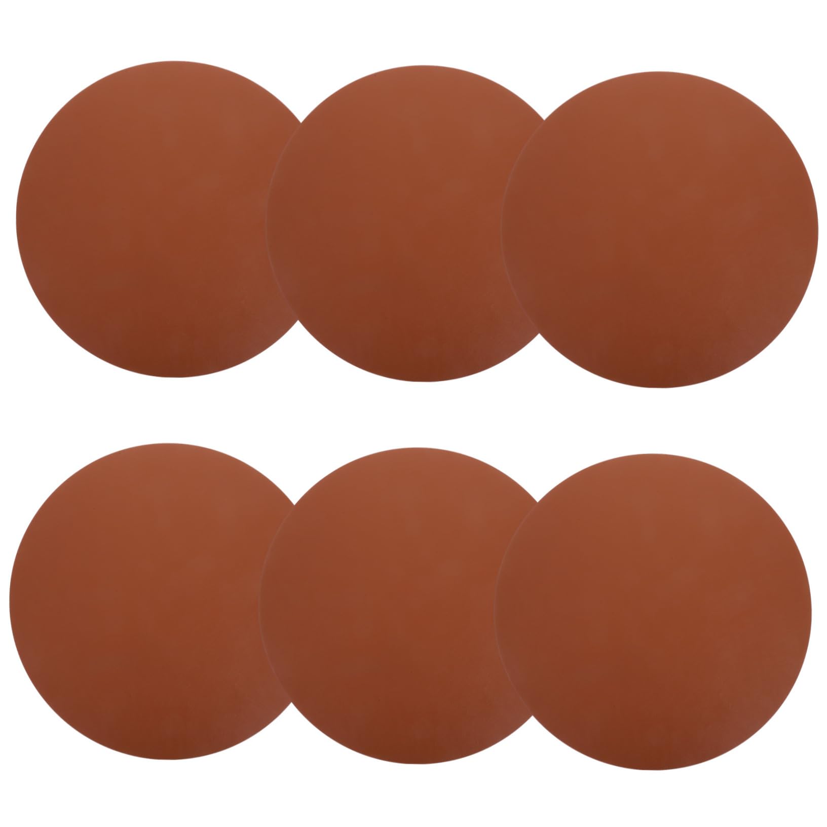 6 Tovagliette in Similpelle Rotonde Moderne Per Tavolo Da Pranzo Tovagliette Decorative Per Feste