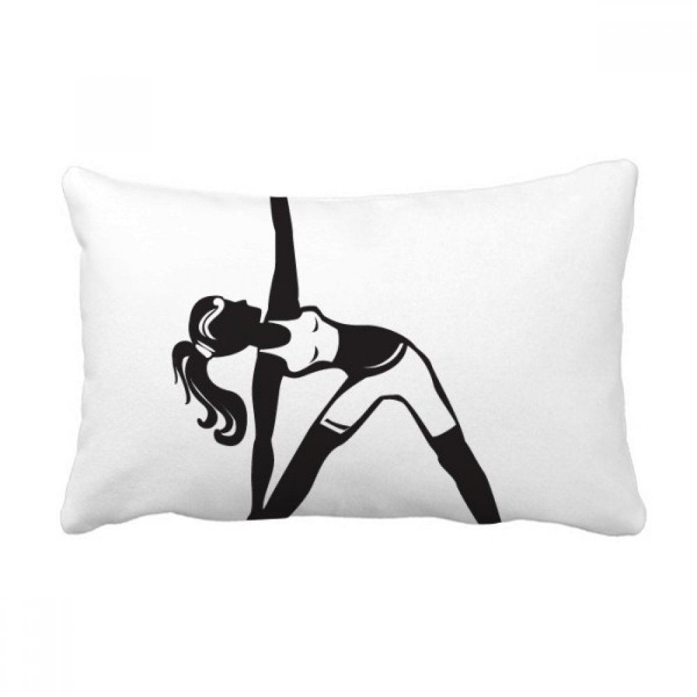 Coussin de yoga étirement silhouette 40x60 cm oreiller lombaire multicolore pour canapé