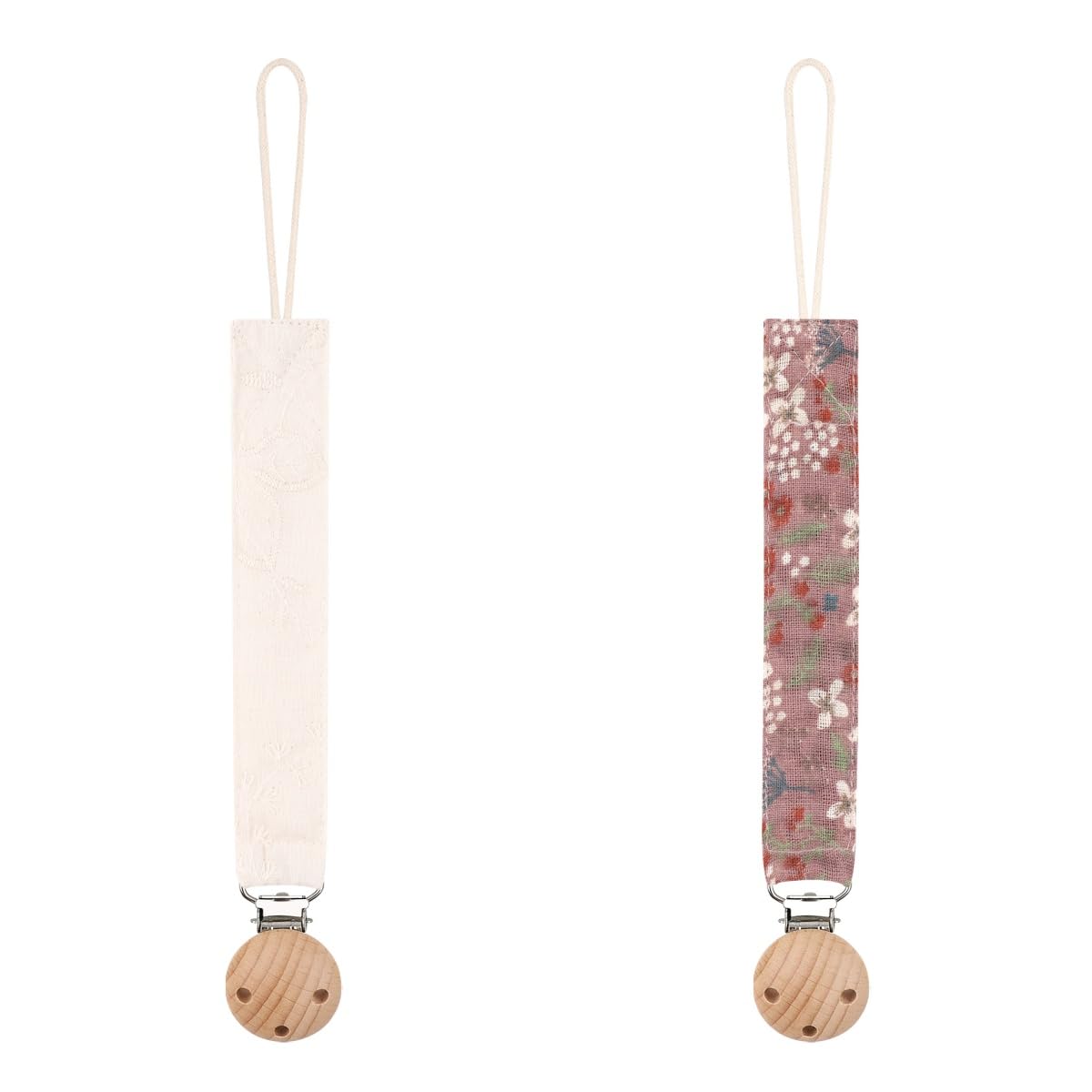 Baby Pacifier Holder for Boys and Girls, Teething Straps Unisex Design, Smoother Clip 100% Handmade Braided,