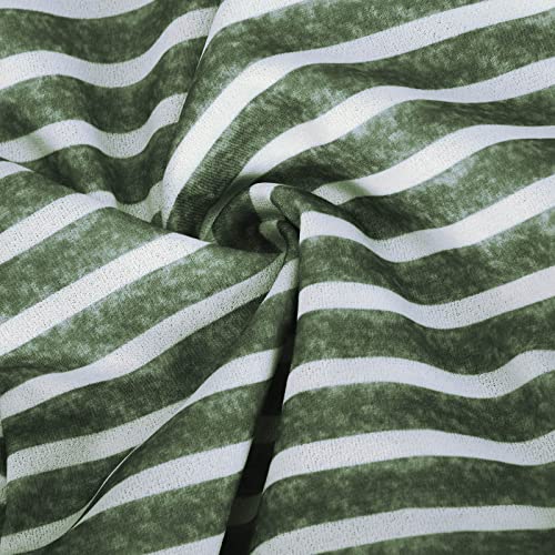 Striped Jumpsuit for Women UK Elegant,Ladies Dungarees Elegant Wedding Holiday Halter Neck Wide Leg Stretchy Jumpsuits Sleeveless Party Rompers Summer Ladies Playsuit with Pockets Clearance Green - Image 4