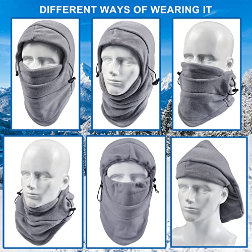 Kids Balaclava Ski Mask Double Layers Fleece Neck Warmer Windproof Adjustable Winter Hats Boys Girls #TOP3
