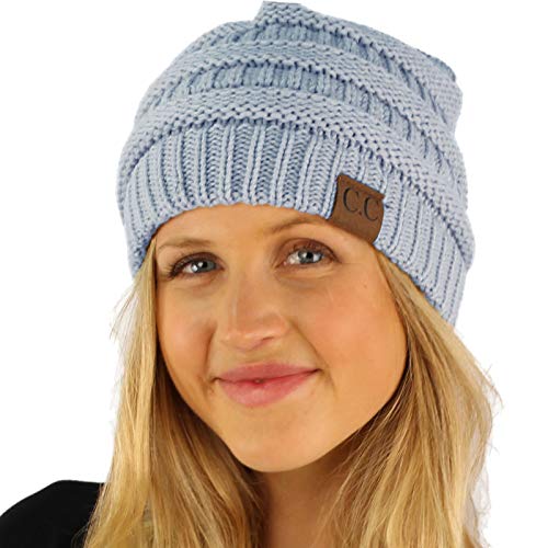 Image of Hatsandscarf CC Exclusives Solid Color Beanie Tail Hat for Adult (MB-20A)