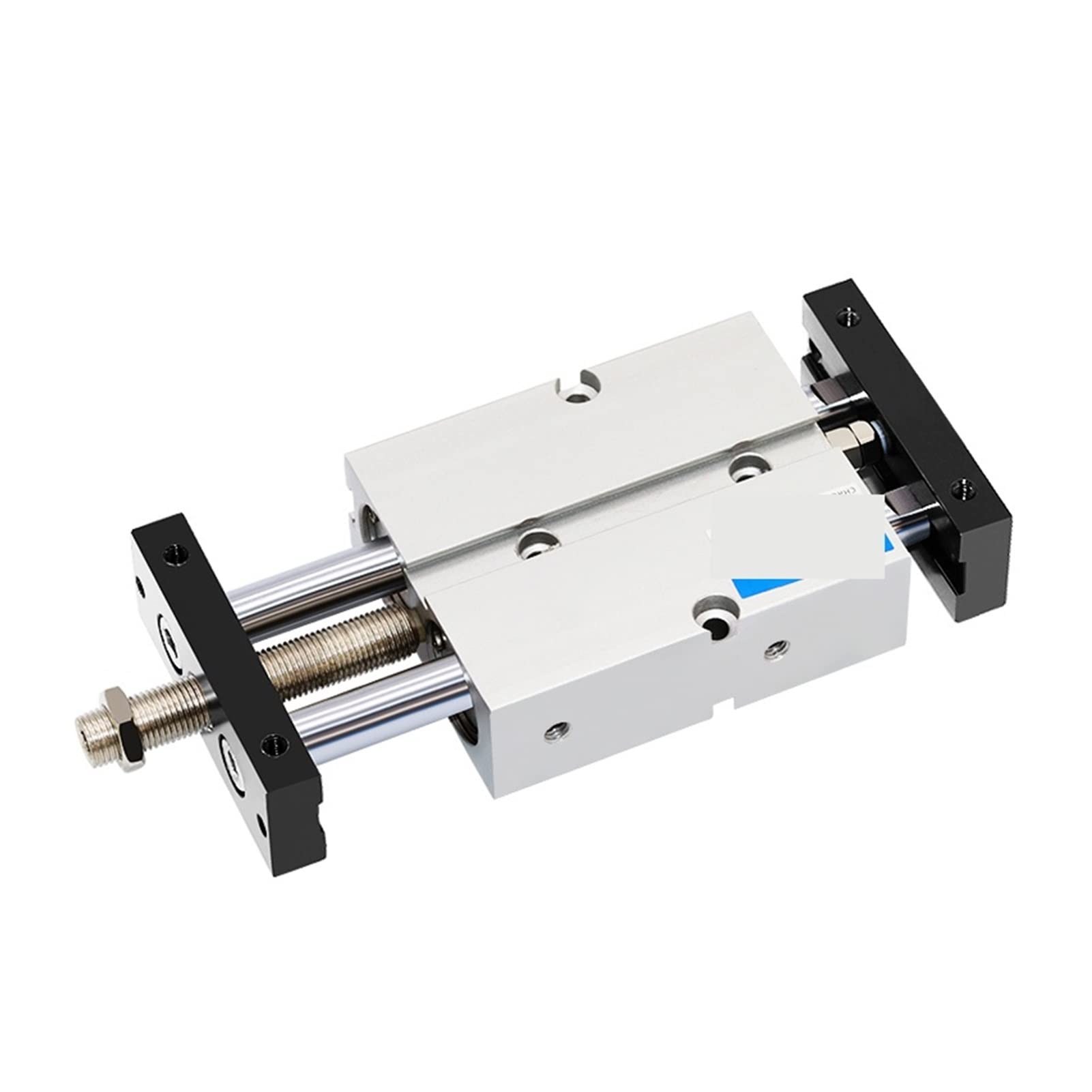 Pneumatikzylinder, Pneumatische Zylinderbohrung vom doppelten Stabentyp 25 32 mm Aluminiumlegierhub 10~200 mm Luftzylinder Verstellbarer Strich(TNJ25x50-30)