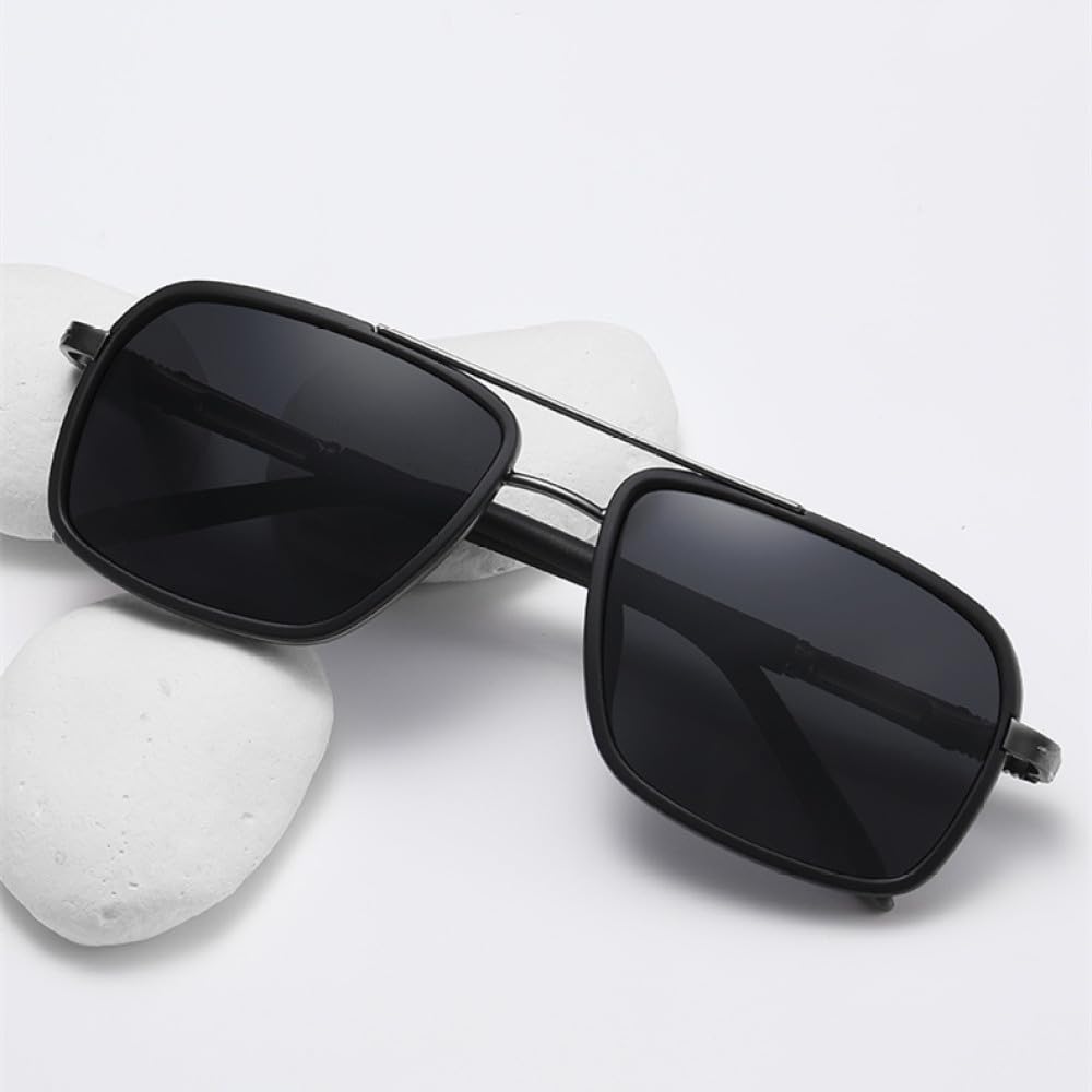 Gafas de sol con montura metálica para hombre, lentes de moda para conducir, gafas para hombre, viajes y pesca