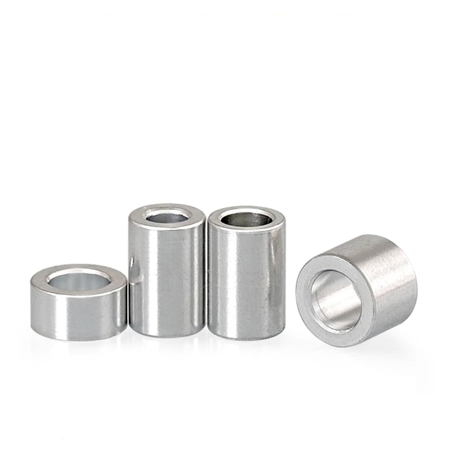 5/10/ 20pcs M3 M4 M5 M6 M8 Aluminum Alloy Flat Washer Gasket CNC Sleeve Non-Threaded Stand-Off Spacer(D12x M5 (10pcs),Length 18mm)