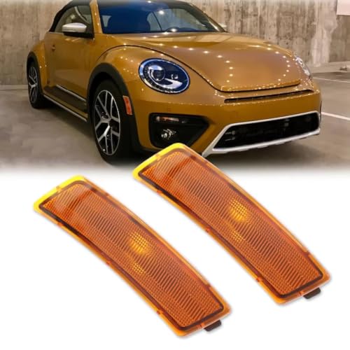 Intermitente lateral para VW Beetle 2012-2019 luces de posición parachoques delantero pack de 2 5