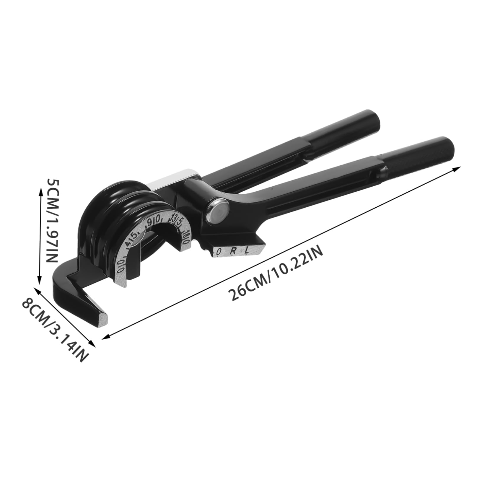 Balacoo Versatile Groove Bender Hand Bender Head for Tubing Bending Conduit Bending Tool Made of Carbon Steel