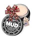 Bossman MUDstache Unscented Mustache Wax for Men (1 oz) – Strong 24-Hour Hold, Non-Tacky & Easy to Apply for Taming & Styling