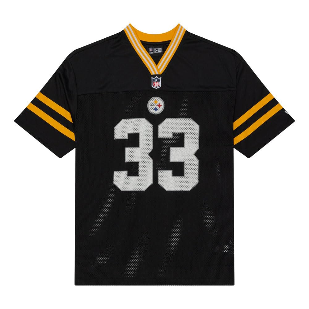 New Era Herren Nos NFL Mesh Tee Pitste Blk T-Shirt (1er Pack)