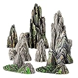Milisten 8piezas Adornos De Rocalla De Simulación De Mini Rocalla para Decoración De Jardín Decoración De Montaña Artificial De Bonsái para De Jardín