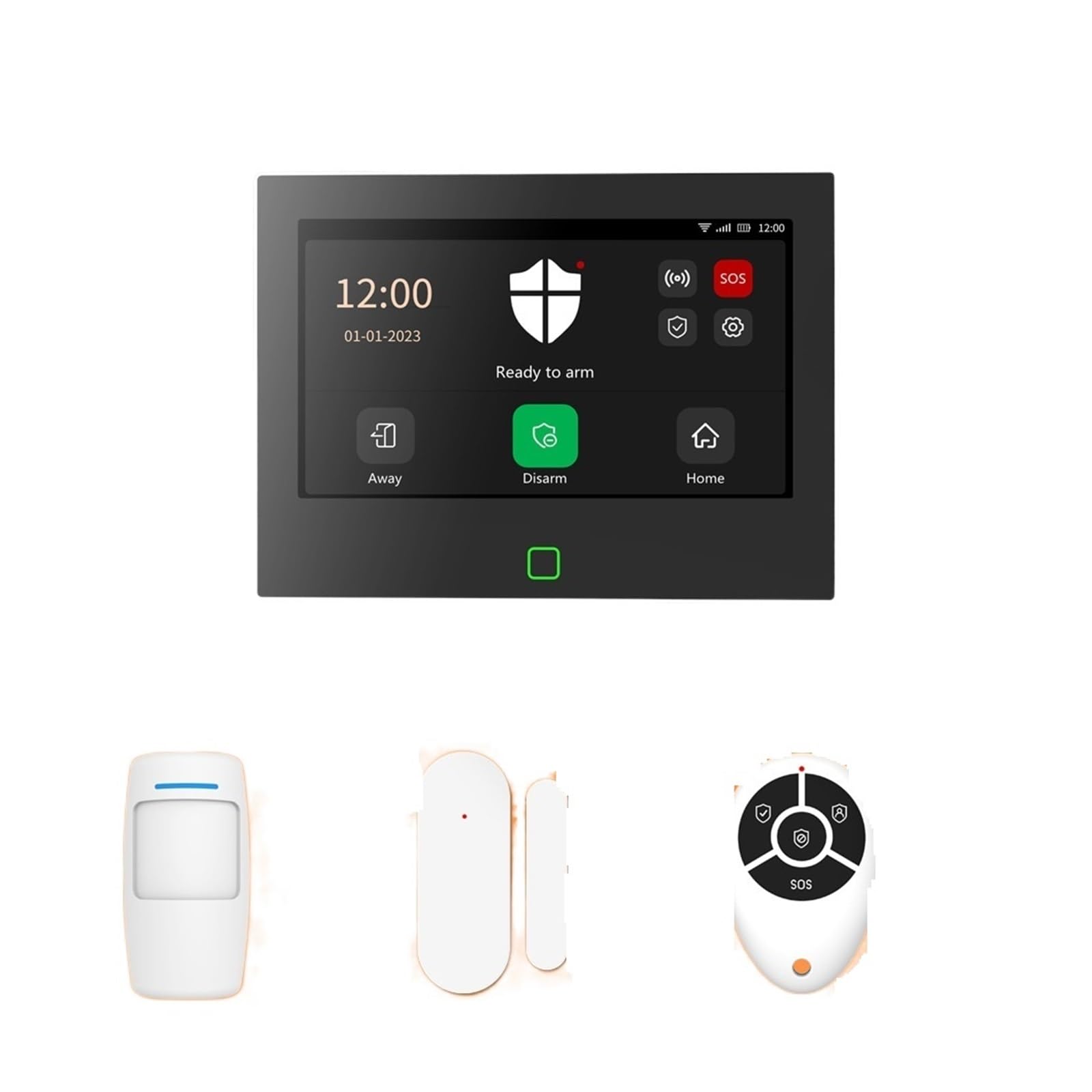 Système de sécurité Domestique, Système D'alarme Domestique sans Fil, 7 Pouces, 4G, Tuya, Kit De Protection De Sécurité Intelligent, Sirène 115dB Plus Forte, Batterie 5000mAh(Set-B 5Kit)
