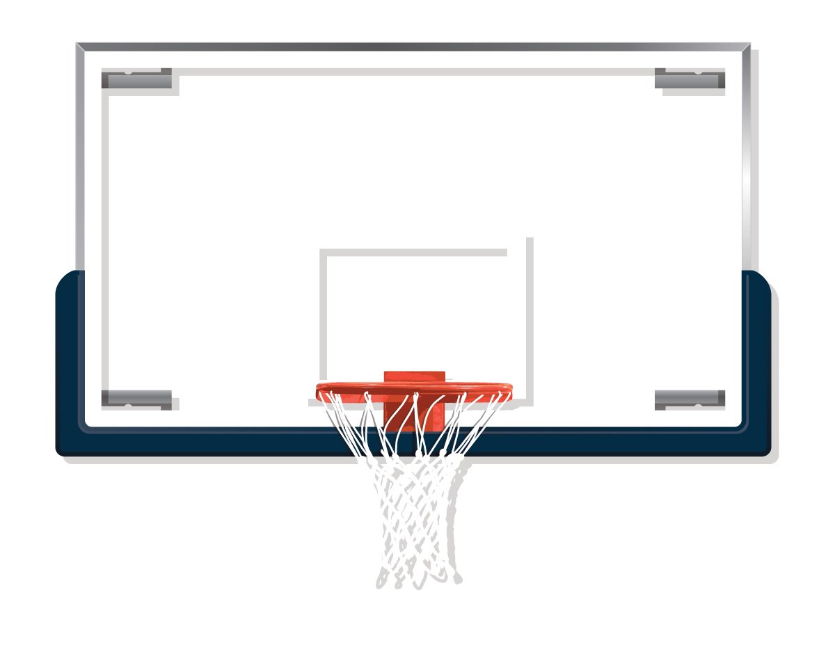 Bison, Inc. Duraskin Backboard Safety Padding for Rectangular Backboards, Navy, 72
