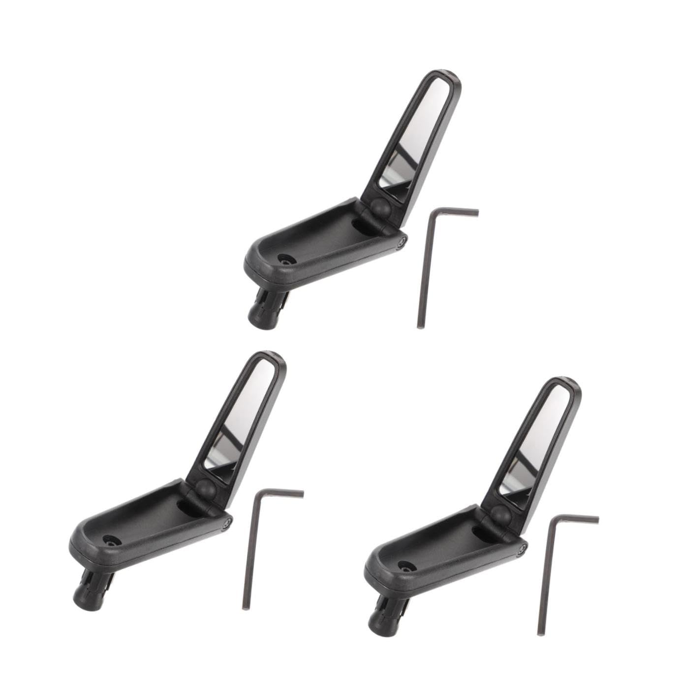 Toddmomy 3 Pezzi Specchietto Retrovisore per Bici Design Regolabile e Antiscivolo Accessorio per Mountain Bike Facile Installazione e Alta