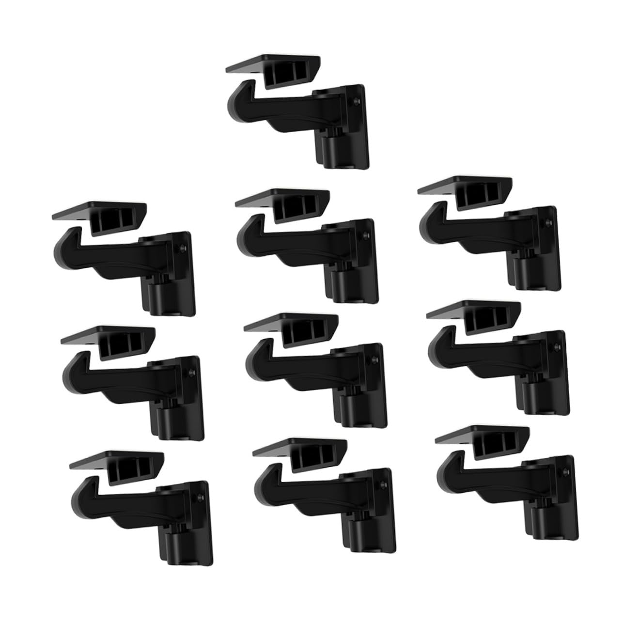 Cerradura de Seguridad para Cajones, 10 Piezas, Abs Negro