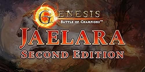 Genesis: Battle of Champions Jaelara - Caja de exhibición de segunda edición (segunda impresión), 24 paquetes de refuerzo, juegos de cartas para