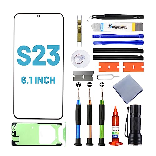 Tpyag Screen Replacement for Samsung Galaxy S23,Replacement Screen for Galaxy S23 Series 6.1 inch,Screen Repair Kit with Waterproof Adhesive(NO OLED & Touch Digitizer)