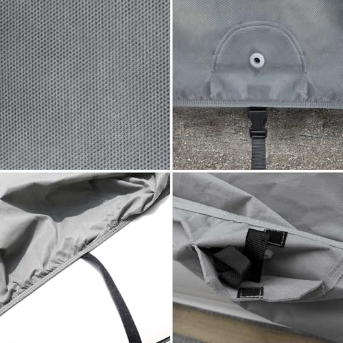 Image of Leader Accessories Car Covers for Automobiles All-Weather Limited Waterproof, Breathable Full-Exterior Covers for Indoor and Outdoor Use for Wrangler 2 Door CJ, YJ, TJ,&JK