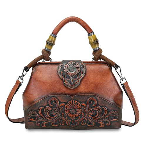 Bolso Satchel Mujer Medium Tote Marrón miniatura 1