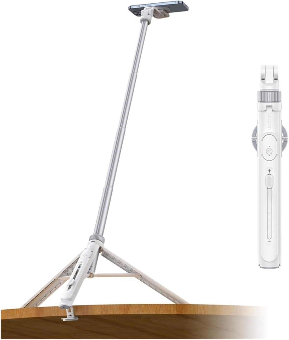 Overhead Selfie Stick 1.44M with MagSafe Clamp Photograph Tripod for Phone Livestreaming Vlog with Remote Control(K)