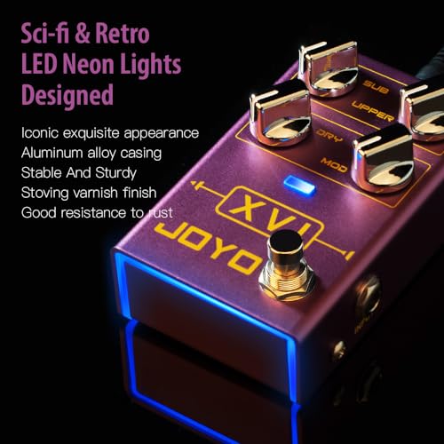 Image of JOYO Polyphonic Octave Guitar Pedal, Independent Sub & Upper Octave with MOD Modulation Effects & Dry Blend, True Bypass (XVI R-13)