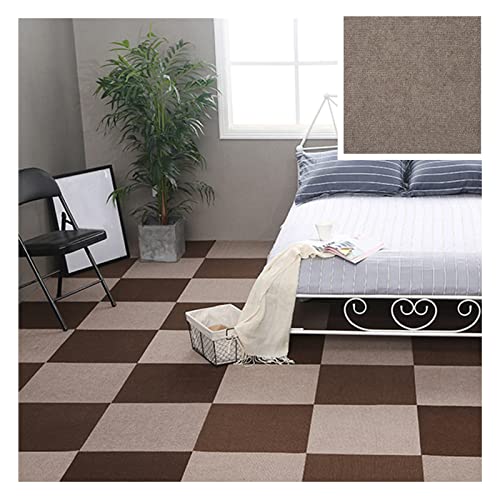 Carpet Squares Self Adhesive Carpet Tiles, 11.8" X 11.8" Residential Carpet Floor Tiles, Non-Slip Peel And Stick Carpet Tile, Home Furnishings Floor, Easy Install Diy, 30Til(Size:11.8Inch,Color:khaki) #TOP29
