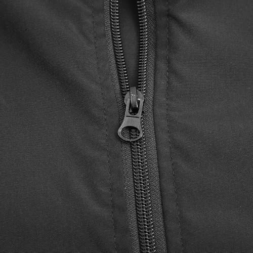 Veste coupe-vent imperméable avec fermeture éclair et capuche réglable