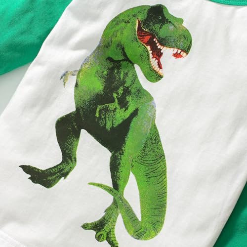 Image of Julylee Girls Cotton Pink Sweatshirts Hoodie Dinosaur Printed Tops