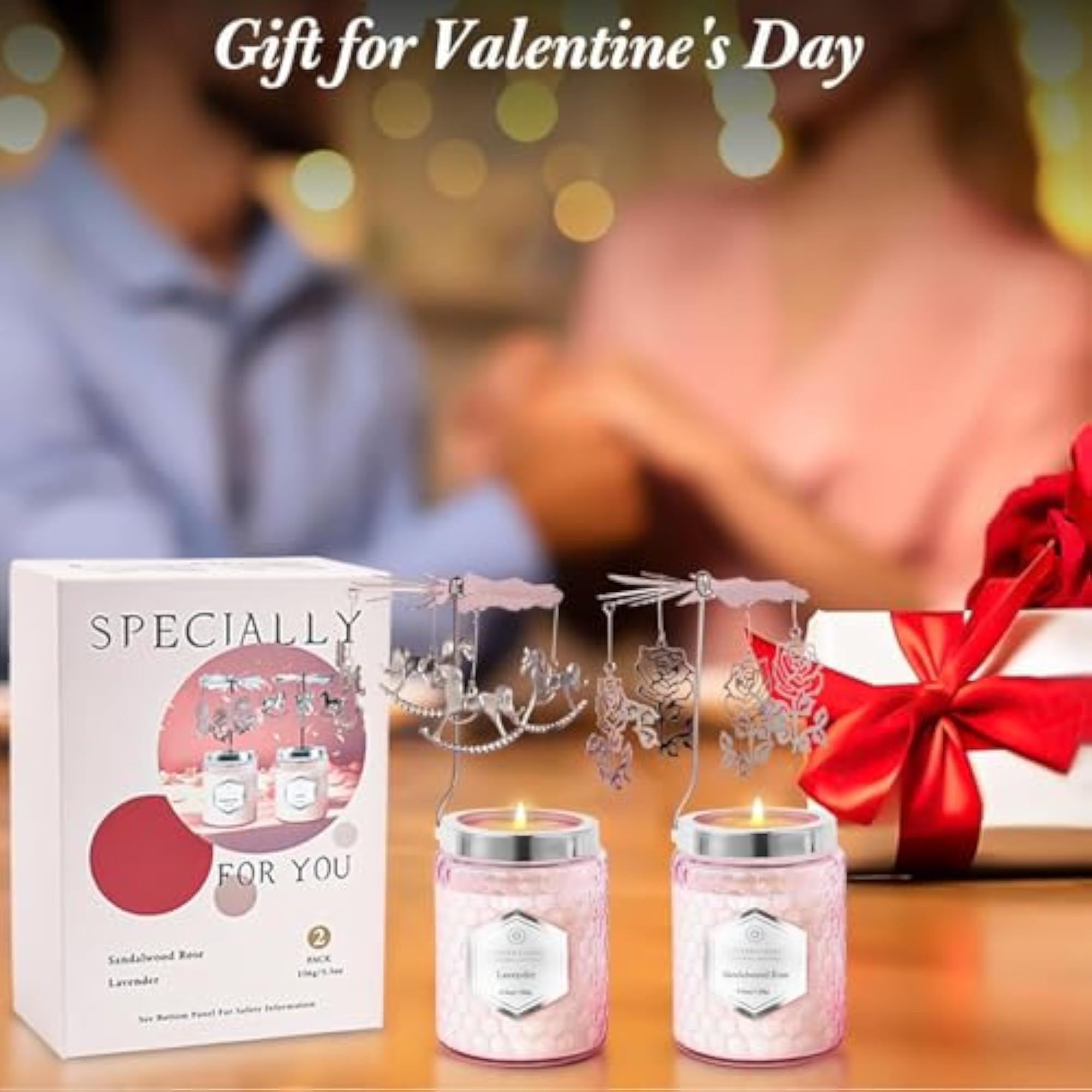 Scented Candles Gift Set for Women, 2 Pcs