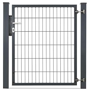 Feuer-Zaun Flügeltor Viktor Doppelstabmattenzaun 1,03m