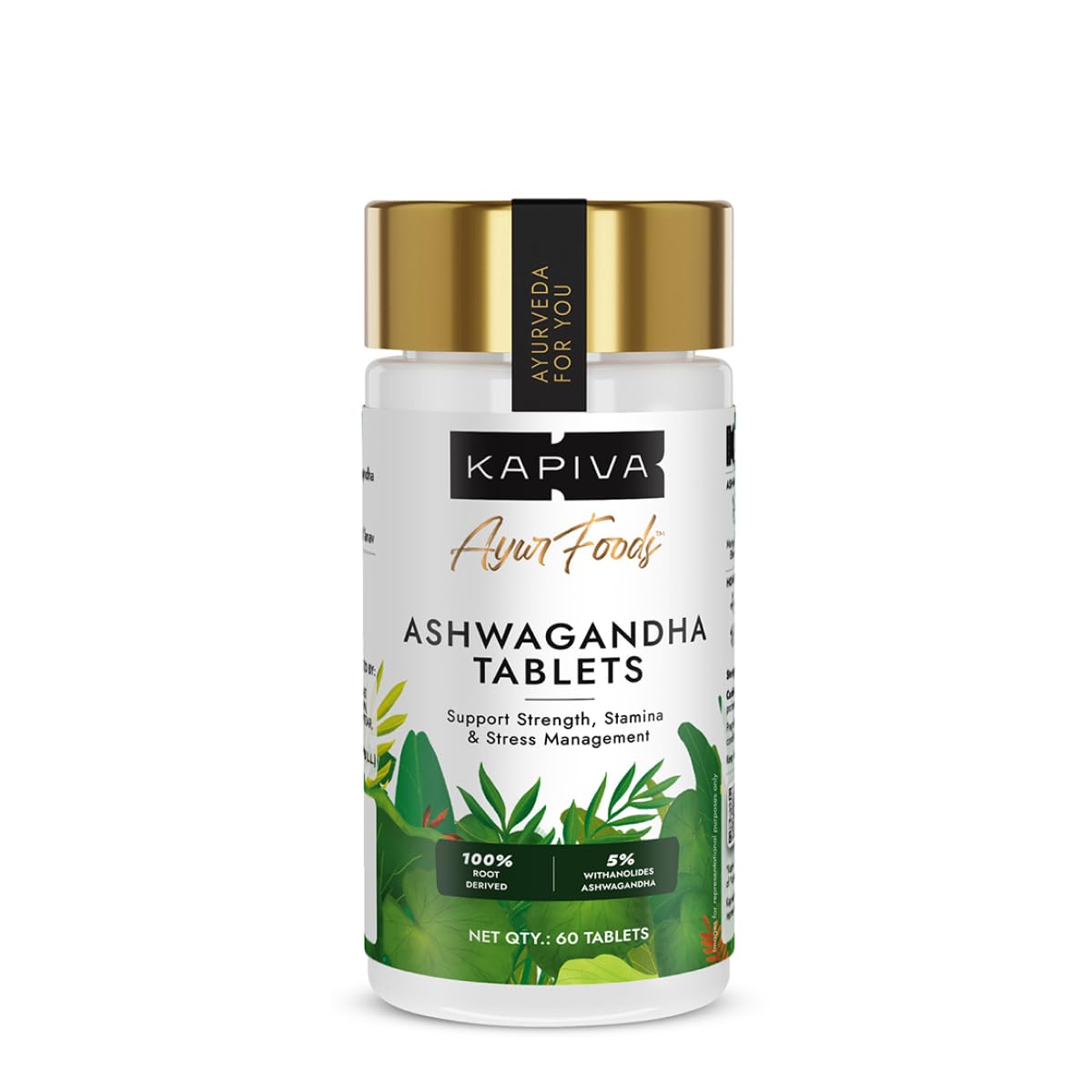 Kapiva Ashwagandha 250 mg Tablets | 5% Withanolides | 100% Root Derived | Stress Reliever | Enhances Strength & Endurance-image-31
