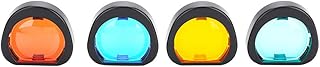 Lente Colorida Da Câmera, Conjunto De Filtros De Lente Colorida, Conjunto De Filtros De Flash De Lanterna De Câmera Instantânea De 4 Cores, Fácil De Substituir, Laranja, Azul, Vermelho, Verde, Para Fu
