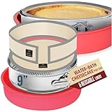 PETÍTS DESSERTS Cheese Cake Pans for Baking - NON TOXIC 9 Inch Spring Form Pan for Cheesecake with...