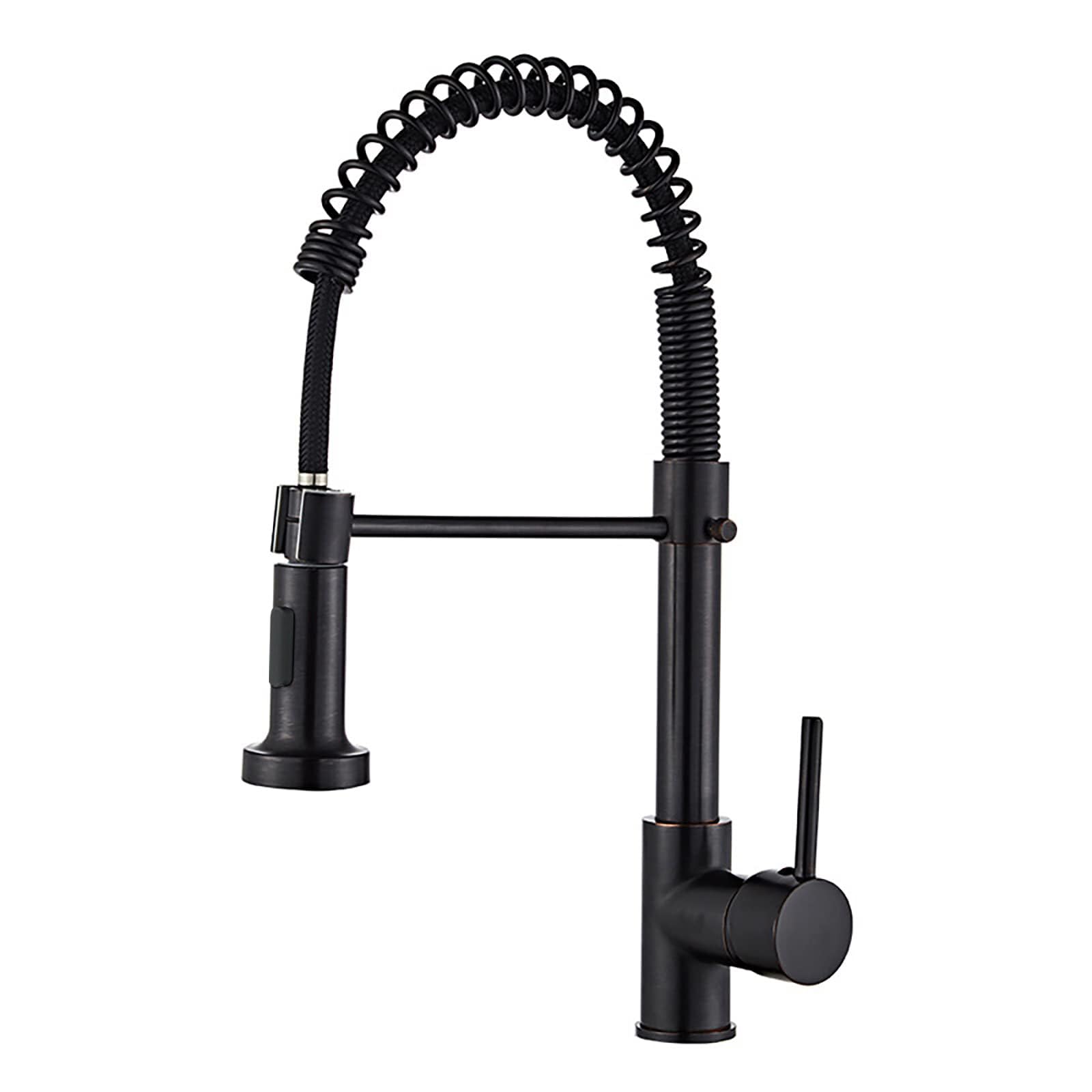 QITHRAN Kitchen Sink Mixer Swivel Tap Single Lever Sink Faucet with Pull Down Sprayer