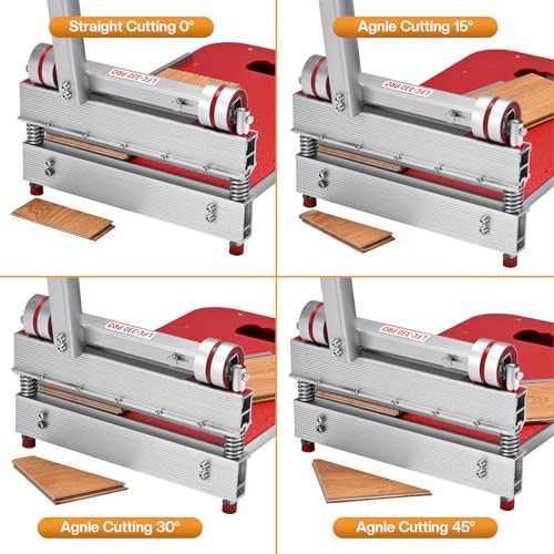 Image of 13 inch Pro Vinyl Plank Cutter with Extra HSS Blade, Laminate Floor Cutter for Laminate Floor, Engineer Wood, LVP, LVT, VCT, SPC, WPC, Maximum cut to13 mm ! Simple Assembly, Quick Cutting