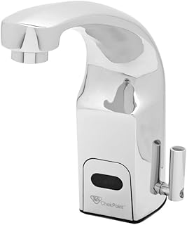 T&S Brass EC-3132-LF22 ChekPoint Above Deck Electronic Faucet, Single Hole Deck Mount, Cast Spout with 2.2 GPM, VR Laminar Device