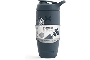 Promixx Shaker Bottle: Stainless Steel Blender Bottle & Insulated Water Bottle in One