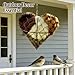 NUSQO Handmade Alpaca Fiber Bird Nesting Heart, Refillable Bird Nesting Material Holder, Dual-Season Outdoor Hummingbird Shelter for Garden Yard, for Bird Lovers (2)