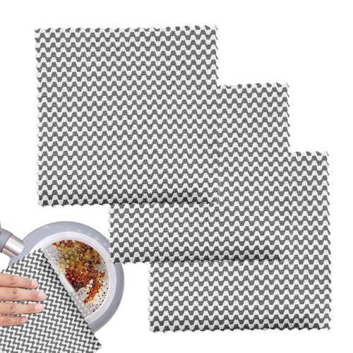 Paño de cocina, paños de limpieza reutilizables, trapos de limpieza absorbentes y lavables, sin arañazos, toallitas para lavavajillas para interiores de vehículos, sala de estar, muebles de baño