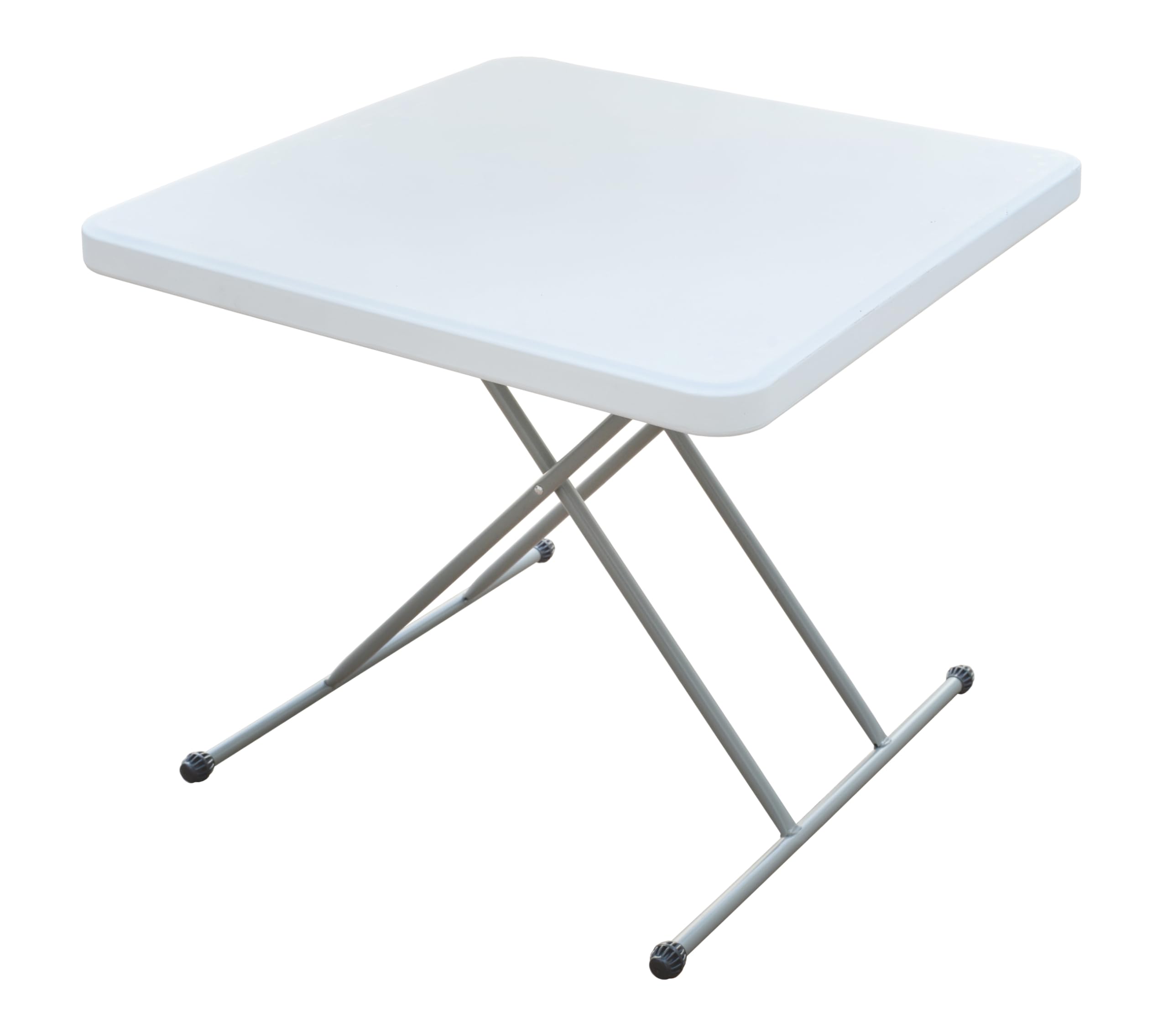 HERSIG - Mesa Plegable - Mesa Jardin Exterior Redonda 72x72x71.5 CM - Mesas Plegables Portatiles Resistente - Mesas Auxiliares Plegables - Ideal para Camping, Picnic, Comida, Trabajo, Fácil de Guardar