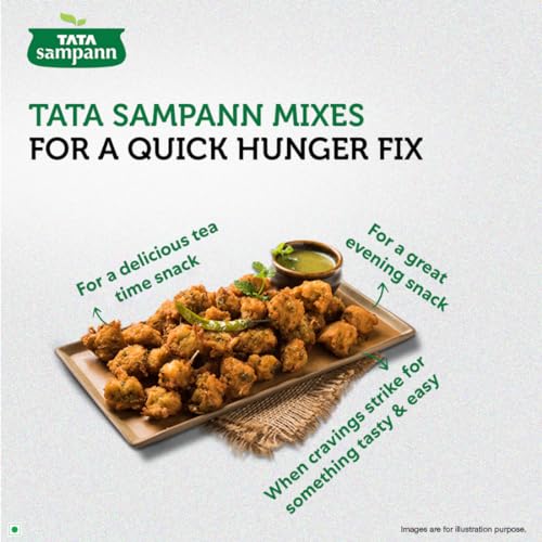 Image of Tata Sampann Low Oil Absorb Pakoda Mix, Ready to Cook Mix, Power of Pulses, Instant Pakoda Batter, 180g
