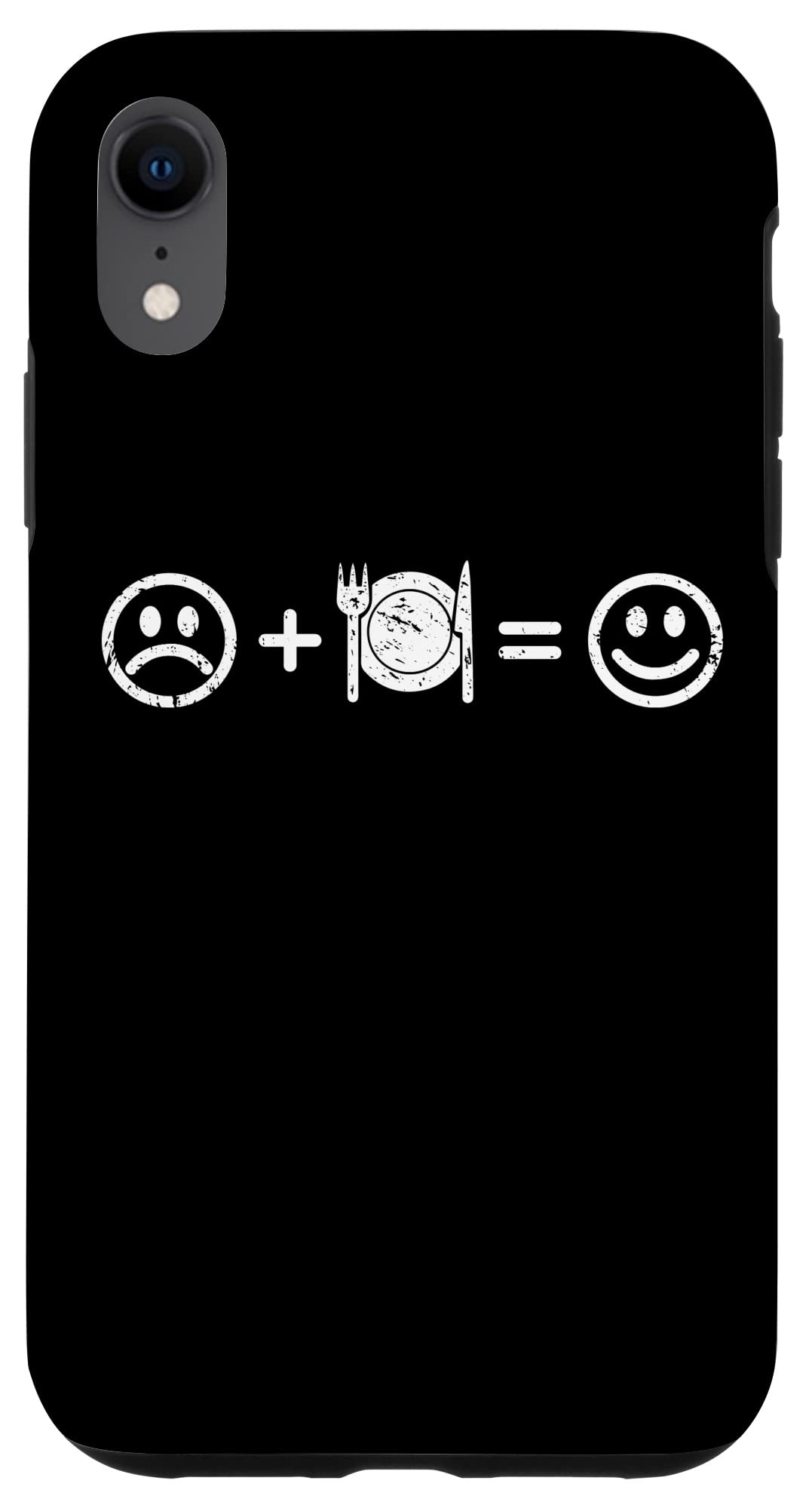 iPhone XR Eating Out Makes Happy Fun Gift Eating Lover Foodie Gourmet Case