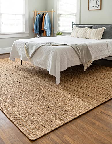 Tapete trenzado de yute Rugs.com 99x79 cm natural miniatura 5