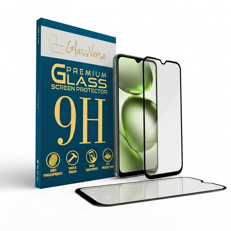 Image of GlassVerse Toughened Oleophobic Tempered Glass For Itel A100 (PACK OF 1) with Free Installation Kit. Full screen Coverage - 6.75 inch