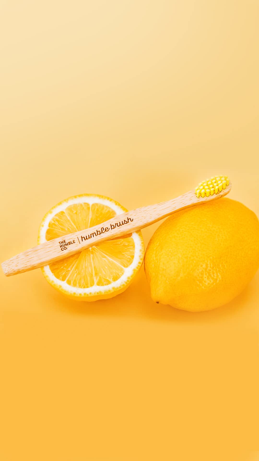The Humble Co. Brush Çocuk Bambu Diş Fırçası Ultra Soft Sarı 1 Paket(1 x 0.1 g) (3 paketi)