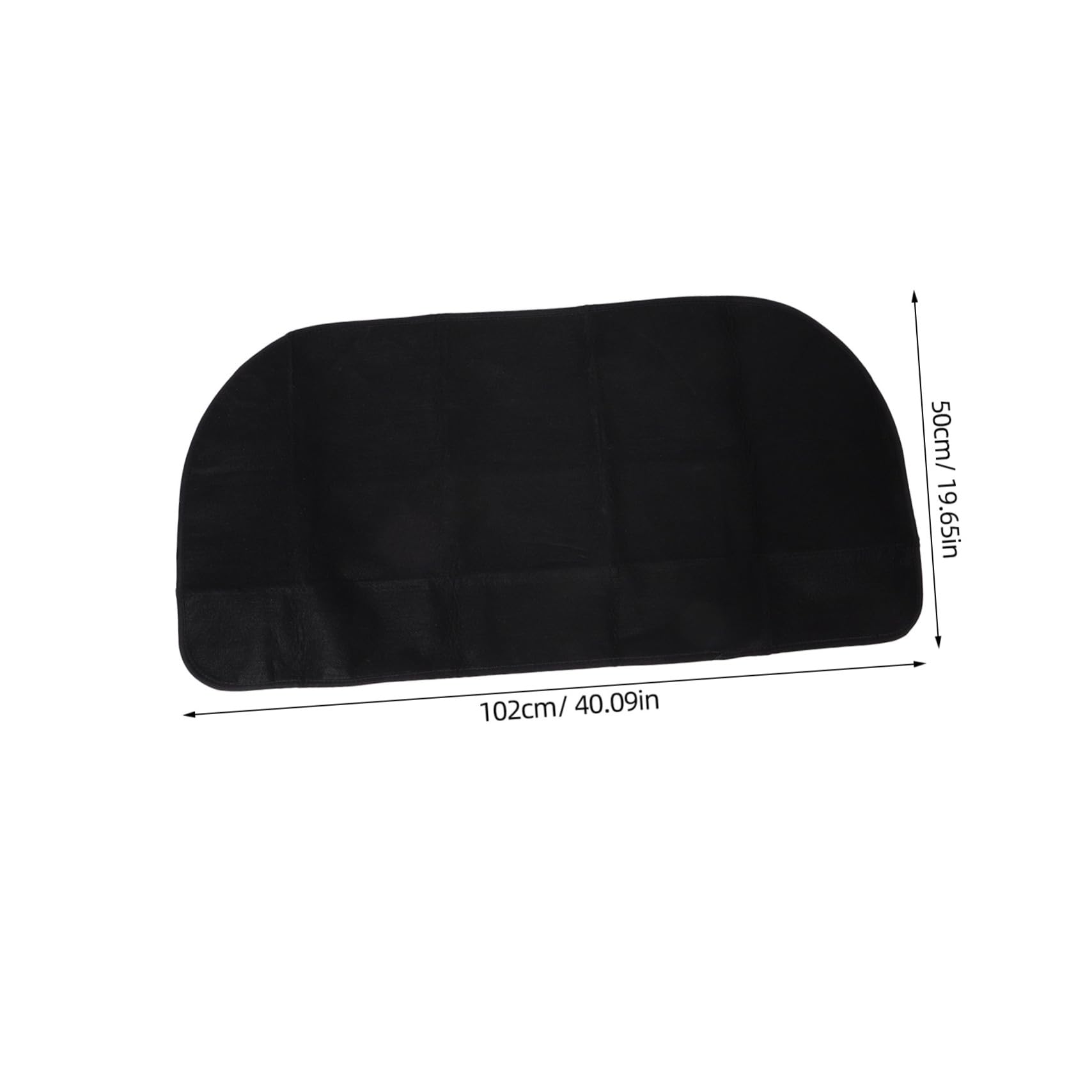 OUNONA Tappeto Ignifugo per Fireplace Semicircolare in Poliestere e PVC, Resistente alle Alte Temperature e Protettivo per Pavimenti, per Camping e Cucina