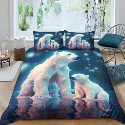 Parure de lit imprimé 3D patchwork en microfibre douce - 4