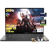 ASUS ROG Zephyrus G16 Gaming Laptop 16' 2.5k 2560x1600 OLED 240Hz (DCI-P3 100% 500nits G-SYNC) Intel 16-core Ultra 9 185H 16GB RAM 1TB SSD GeForce RTX 4070 Backlit Thunderbolt Win11 w/ICP Accessory